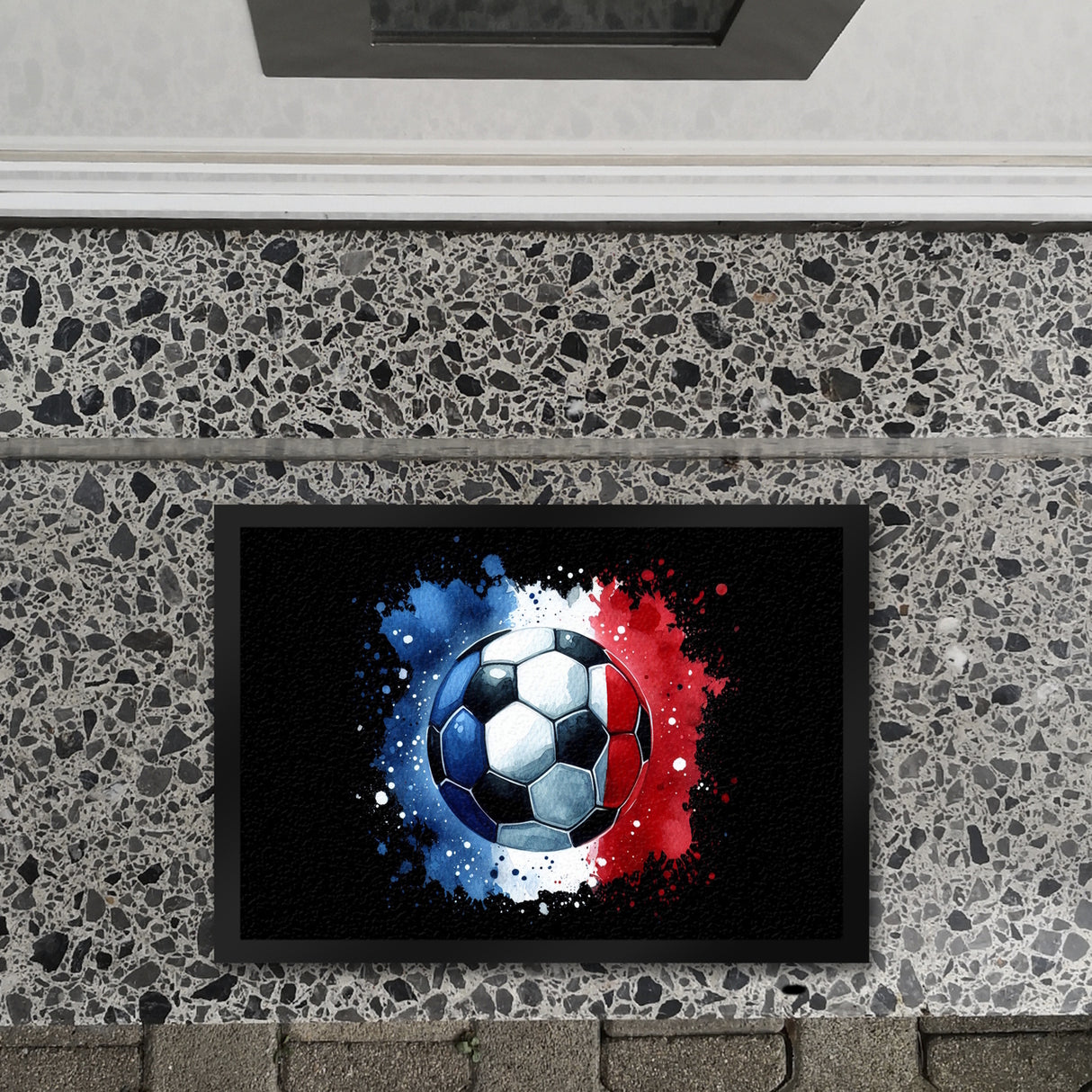 Fußball Frankreich Flagge Fußmatte in 35x50 cm