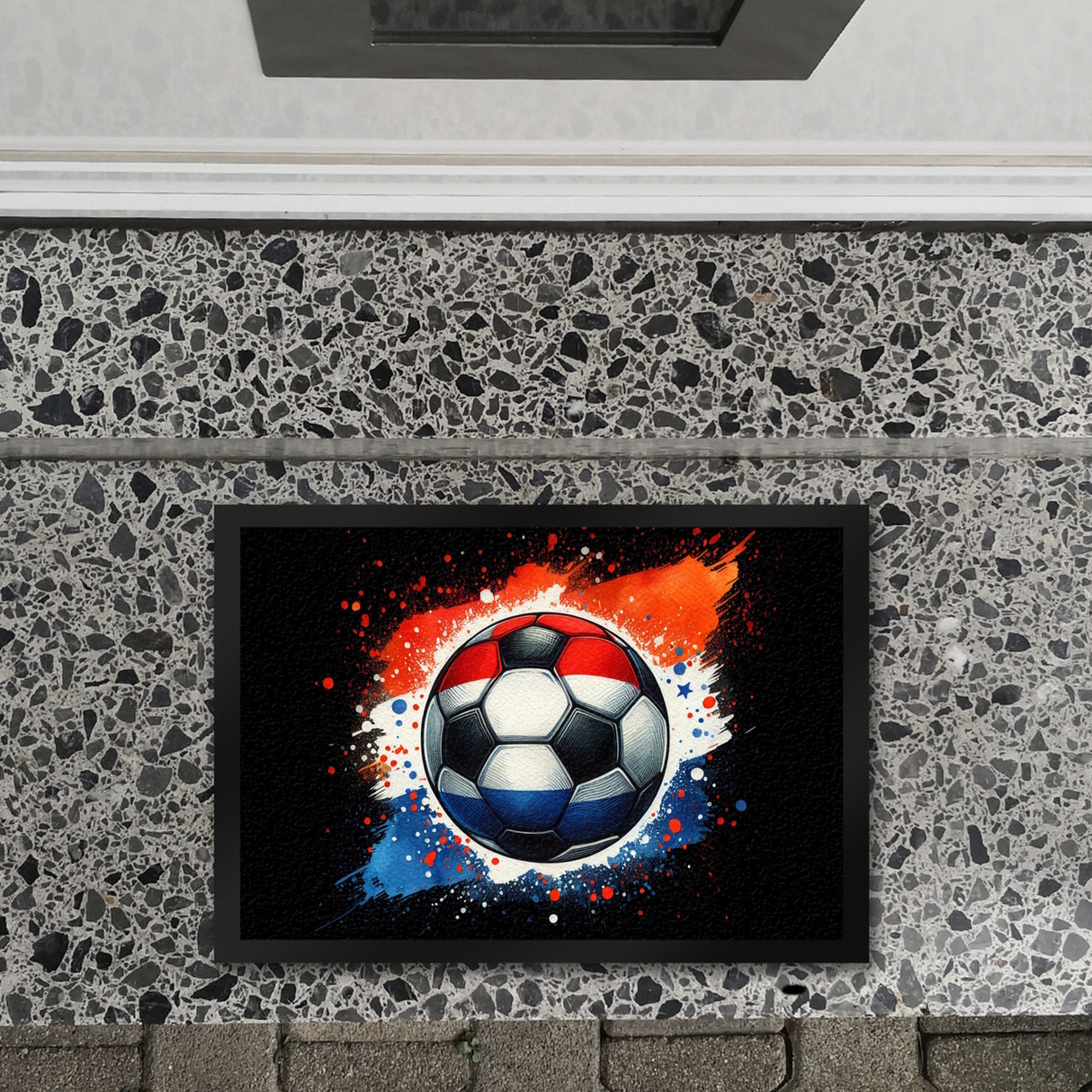 Fußball Niederlande Flagge Fußmatte in 35x50 cm