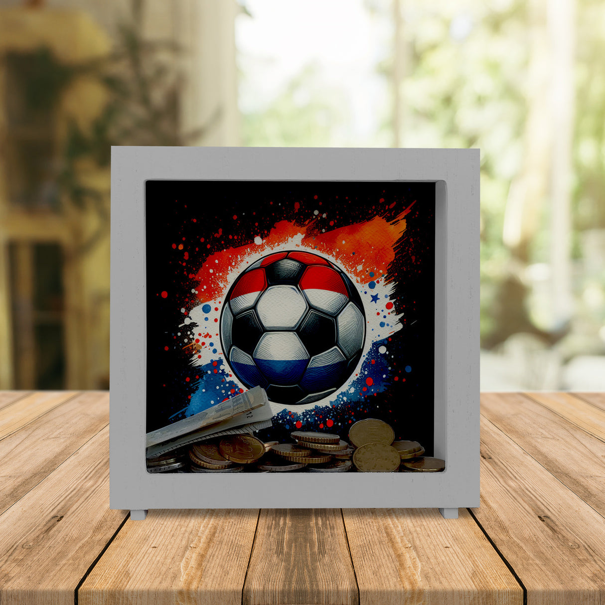Fußball Niederlande Flagge Spardose