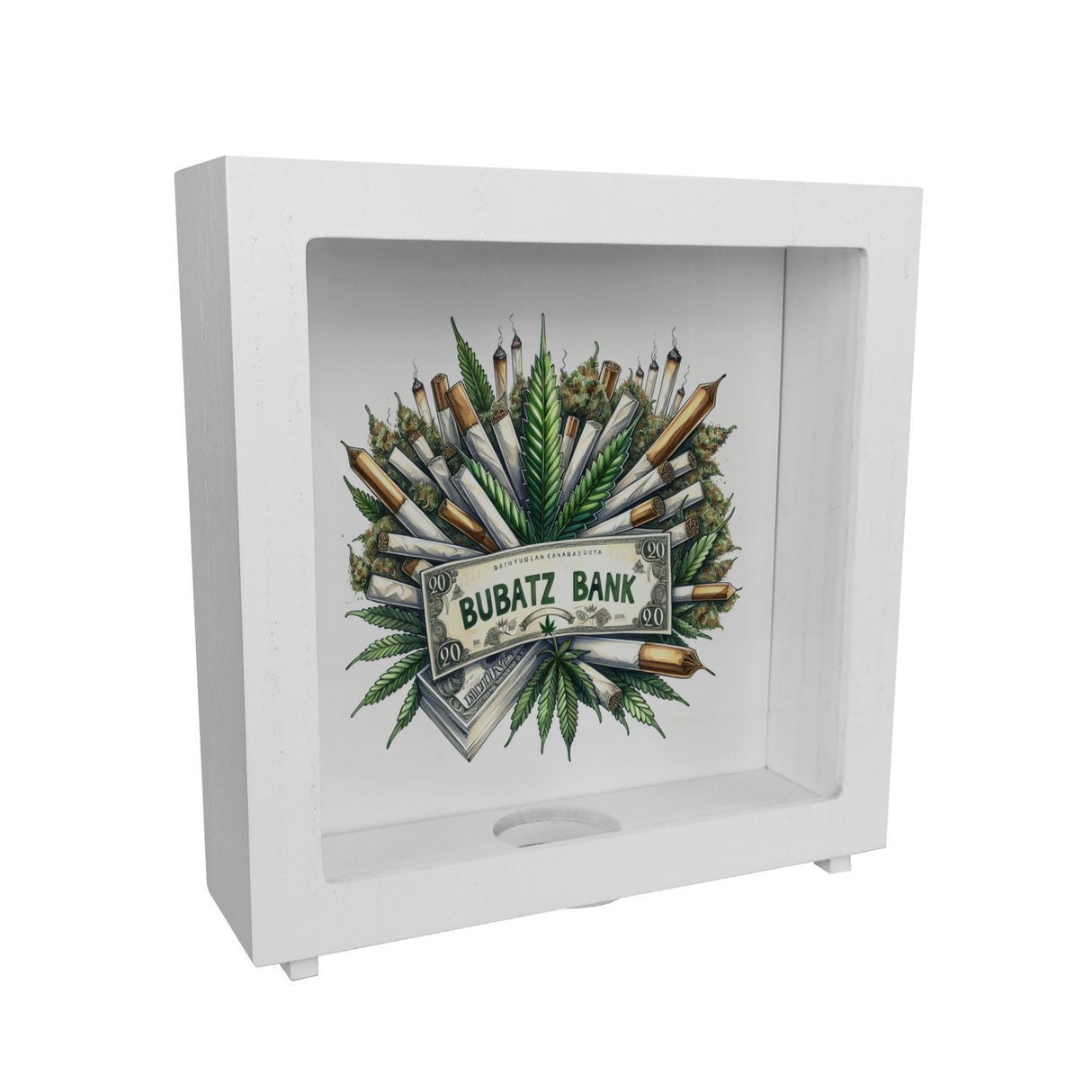 Marihuana Kiffer Spardose mit Spruch Bubatz Bank