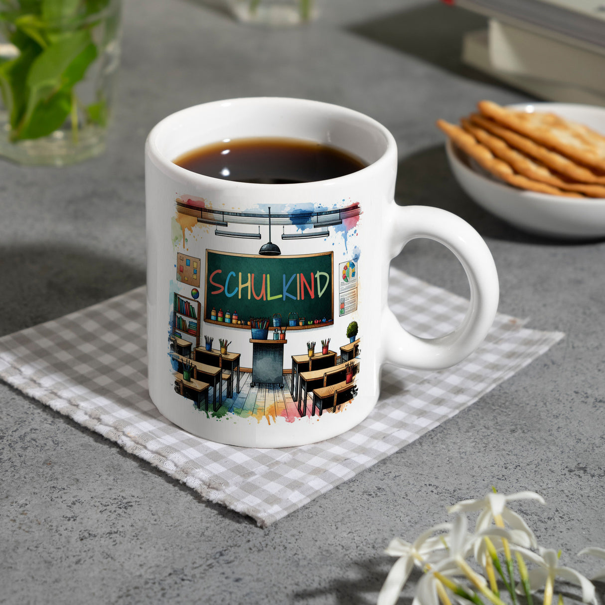 Schulkind Kaffeebecher