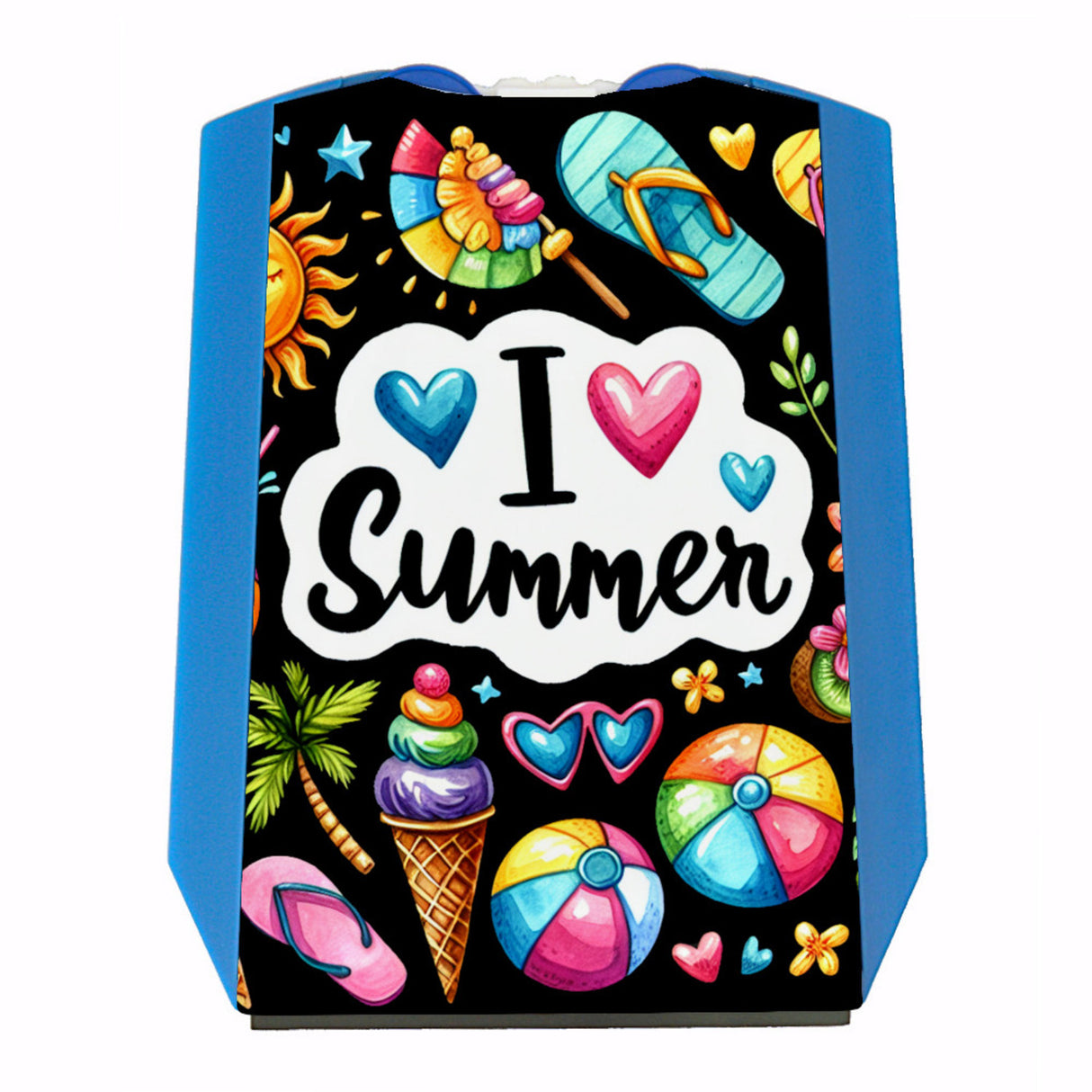 Endlich Sommer Parkscheibe mit Spruch I love Summer