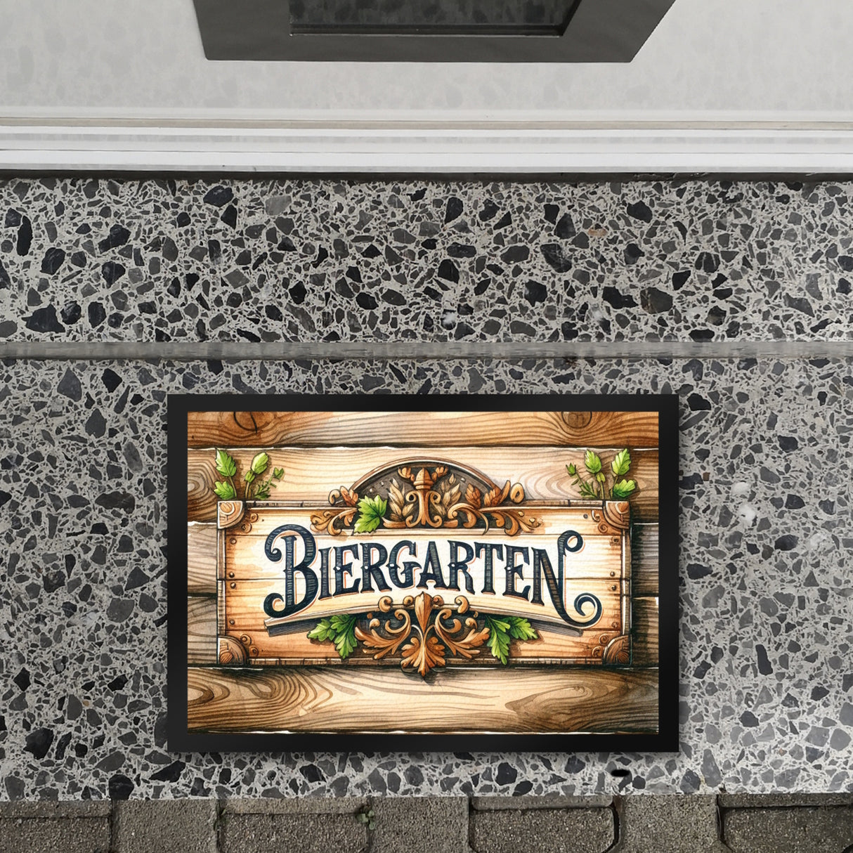 Biergarten Fußmatte in 35x50 cm