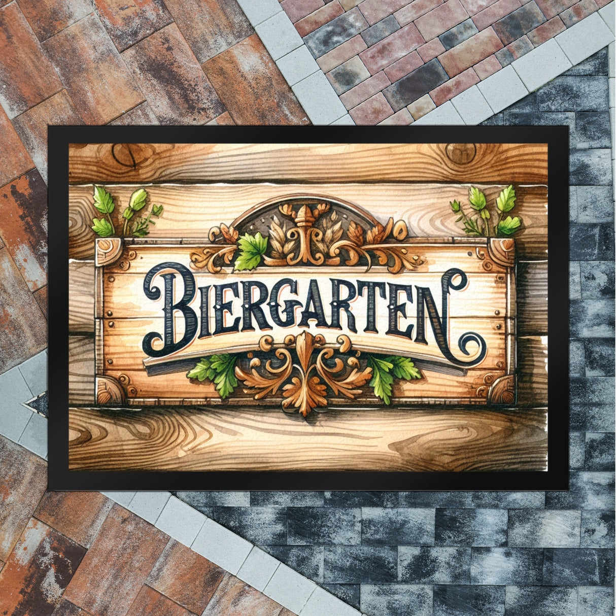Biergarten Fußmatte in 35x50 cm