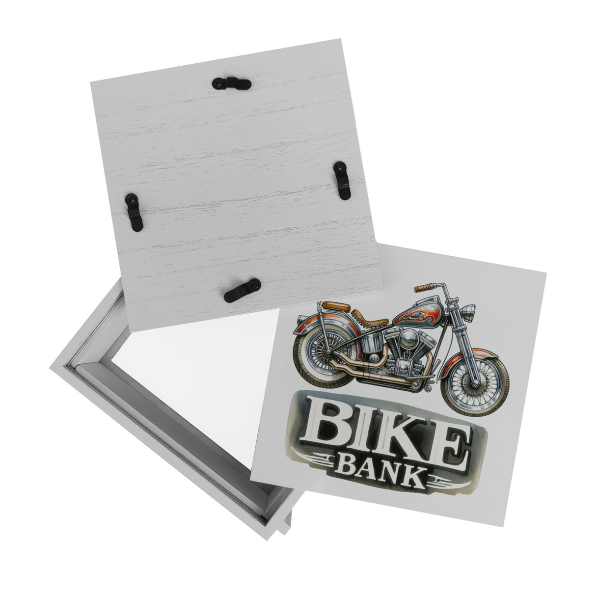 Retro Chopper Motorrad Spardose mit Spruch Bike Bank