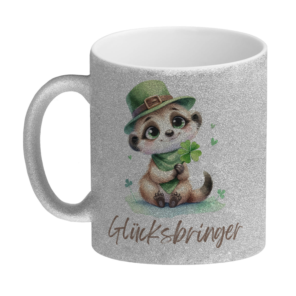 Erdmännchen Glücksbringer Kaffeebecher