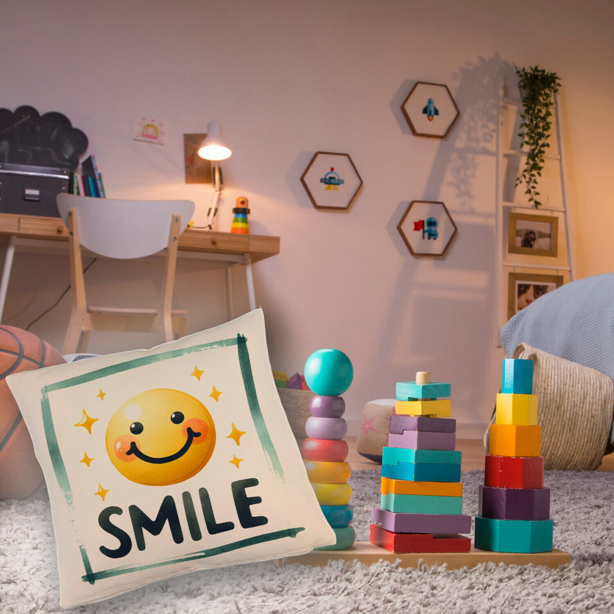 Smile Emoticon Kissen
