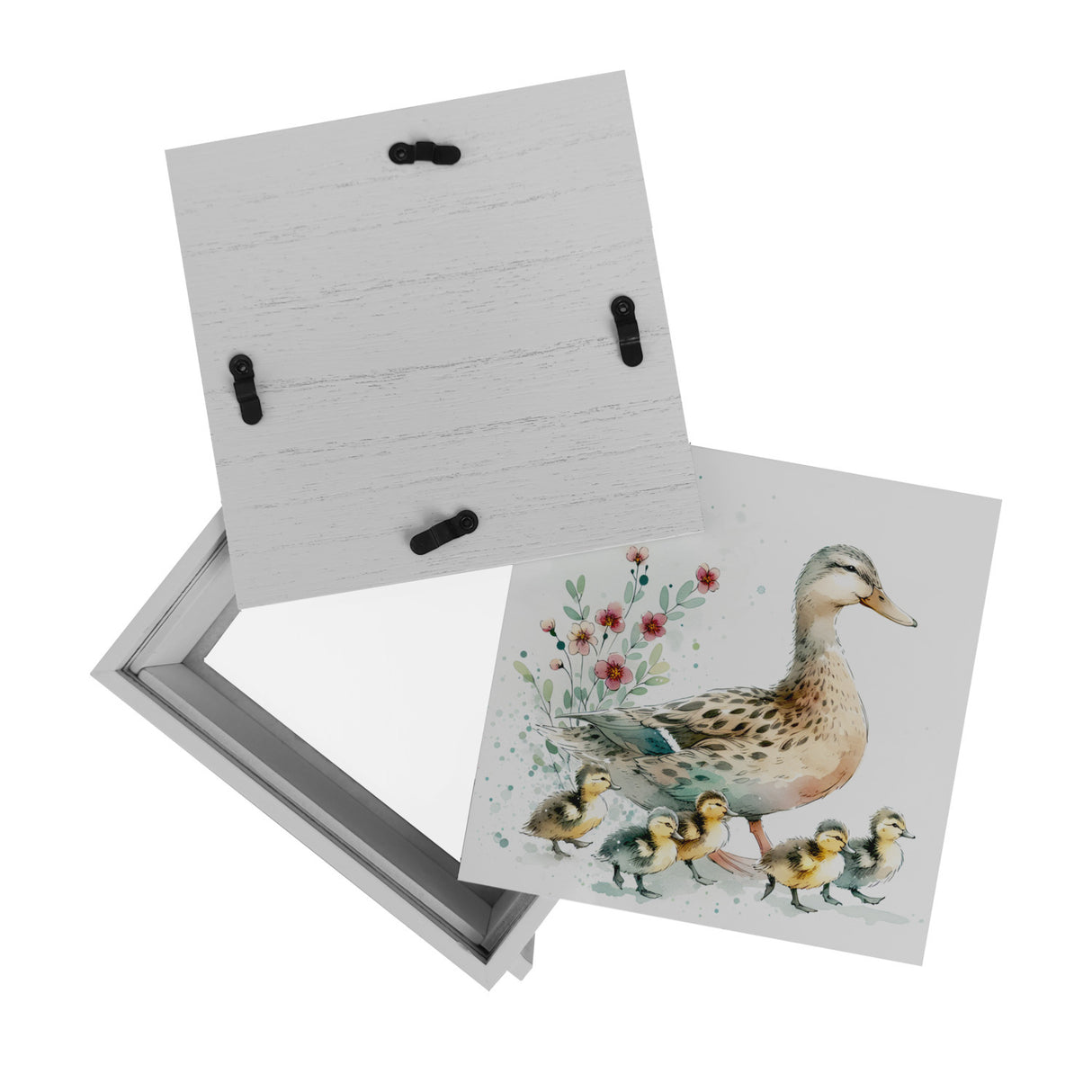 Ente mit Küken Spardose