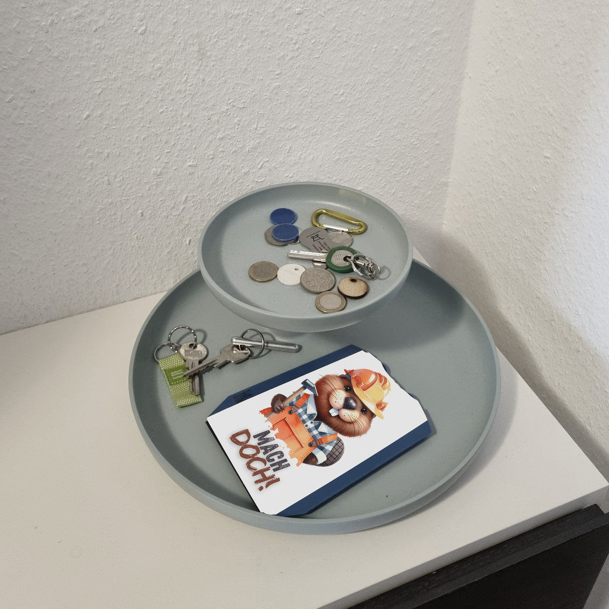 Biber Parkscheibe mit Spruch Mach doch