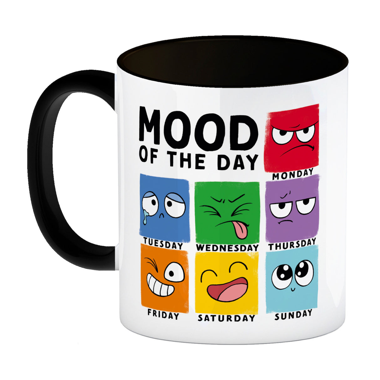 Emotionen Kaffeebecher mit Spruch Mood of the Day