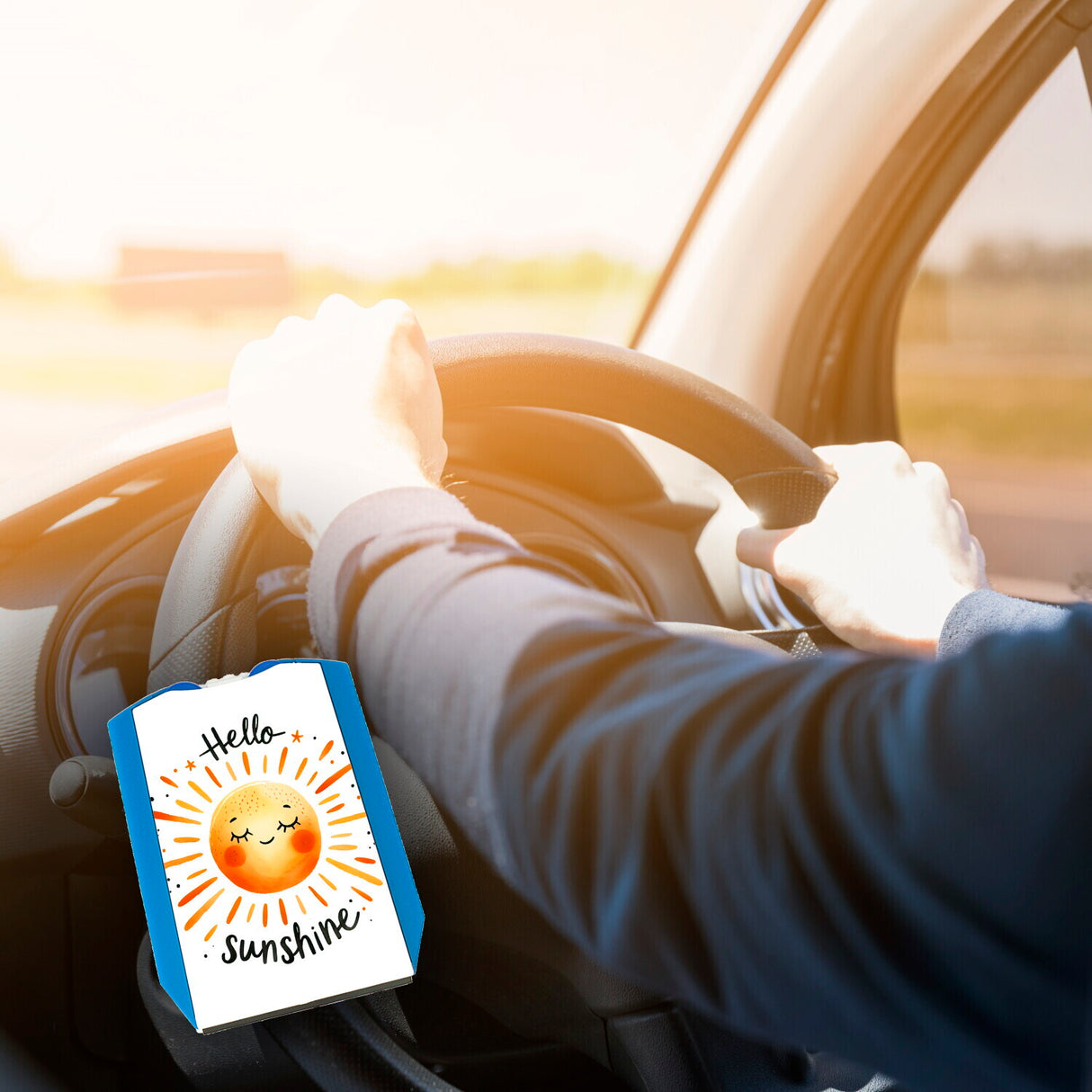 Sonne Freundschaft Parkscheibe mit Spruch Hello sunshine