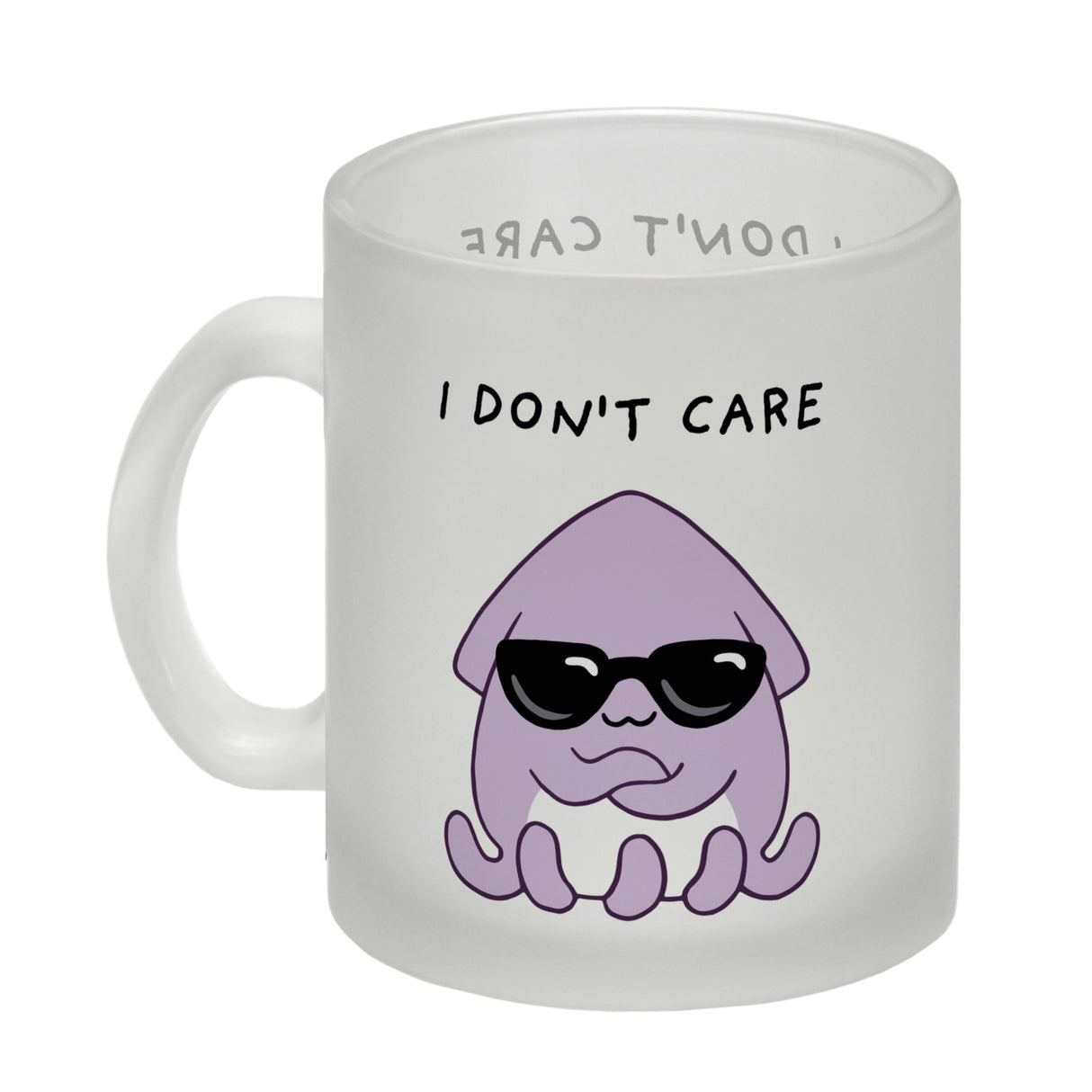 Jelly & Friends Tintenfisch Kaffeebecher mit Spruch I don‘t care
