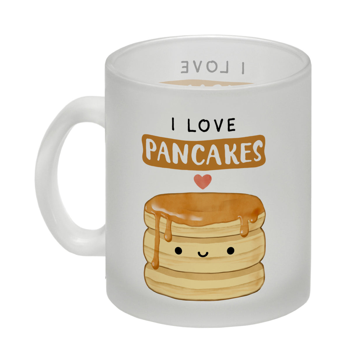 Pancake Kaffeebecher mit Spruch I love pancakes