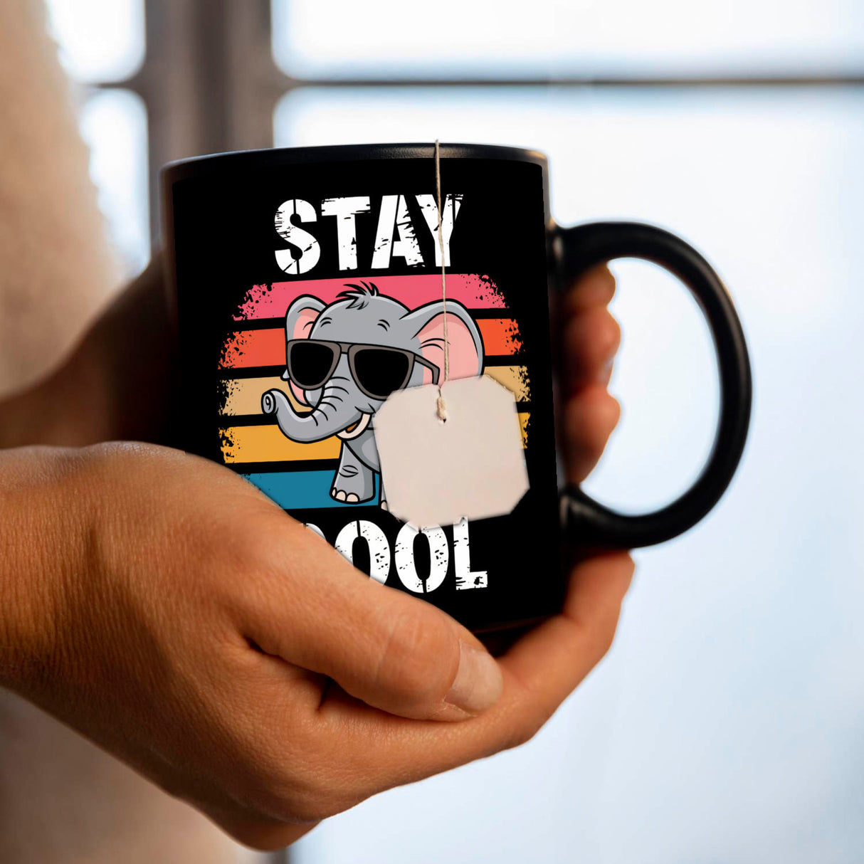 Elefant mit Sonnenbrille - Stay Cool Kaffeebecher