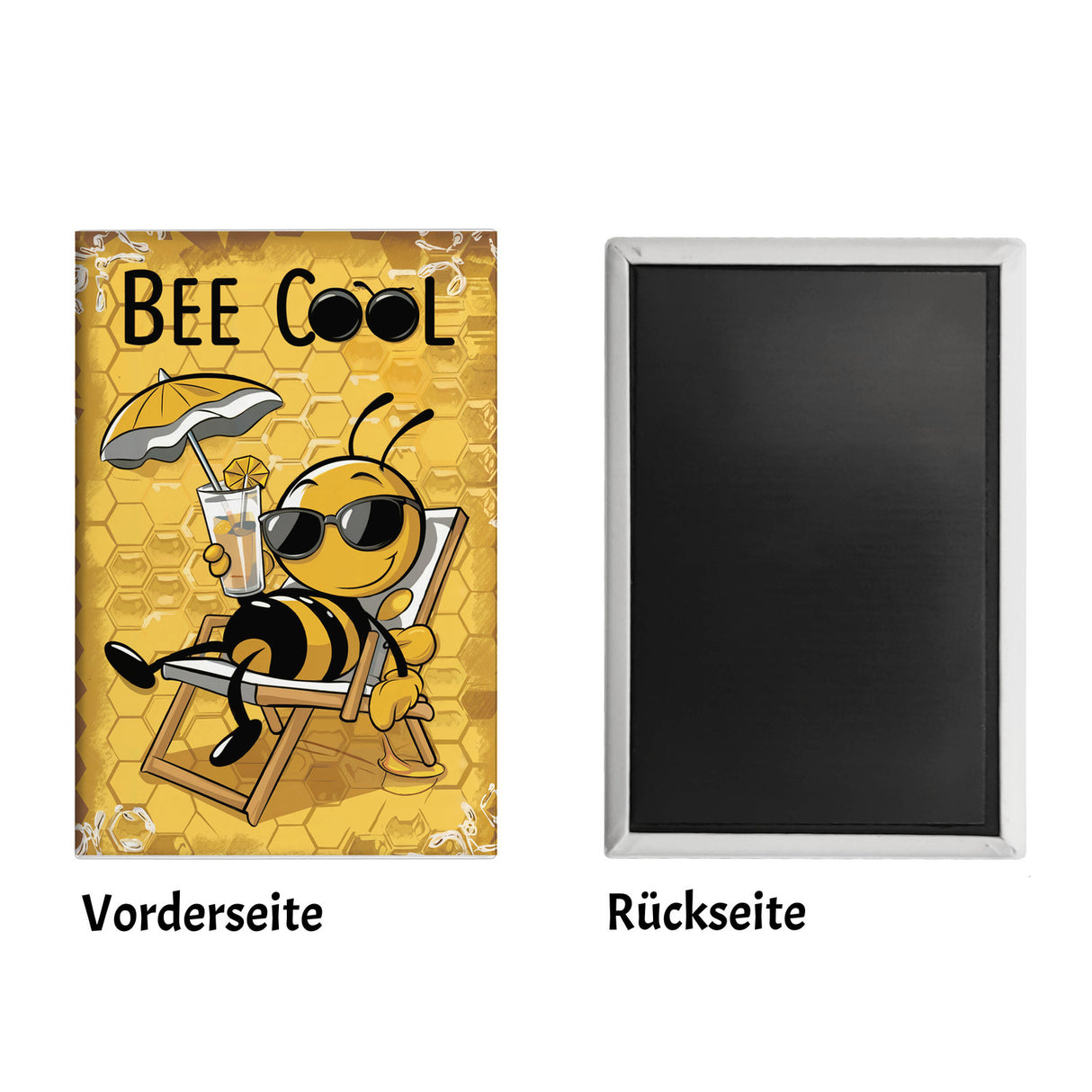 Bee Cool - Cartoon Biene Souvenir Magnet für Bienen-Liebhaber