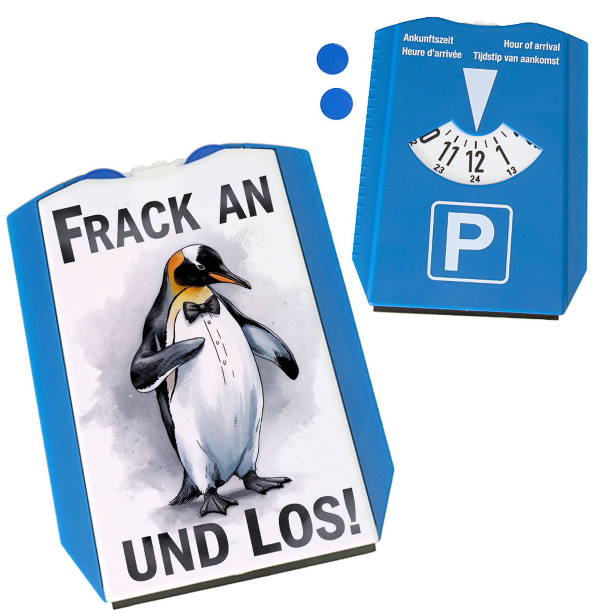Niedlicher Pinguin im Frack Parkscheibe Frack an und los
