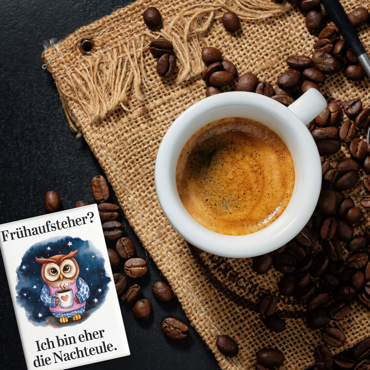 Ich bin eher die Nachteule Souvenir Souvenir Magnet - kein Frühaufsteher