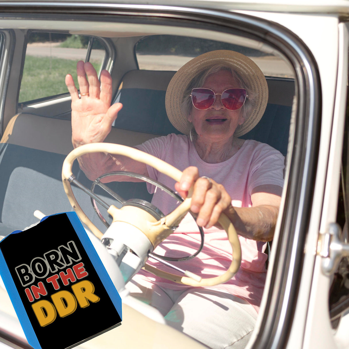 BORN in the DDR Retro Parkscheibe Ostdeutsche Identität