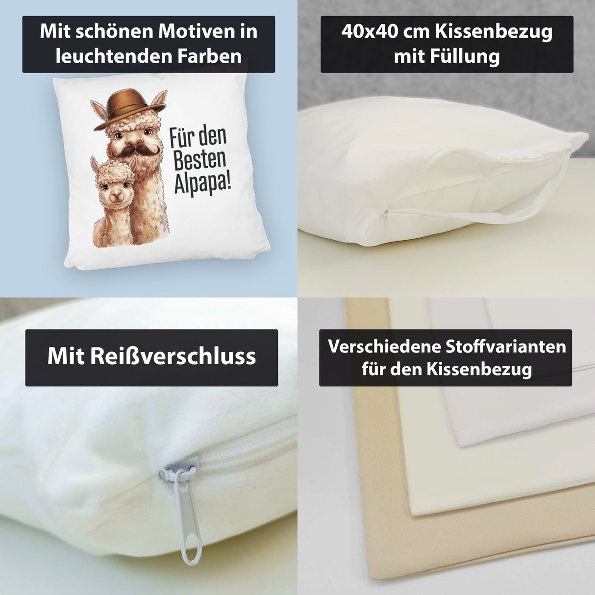 Für den besten ALPAPA! Kissen - Alpaka Papa