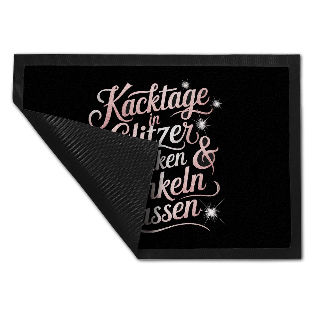 Kacktage in Glitzer tunken Fußmatte in 35x50 cm