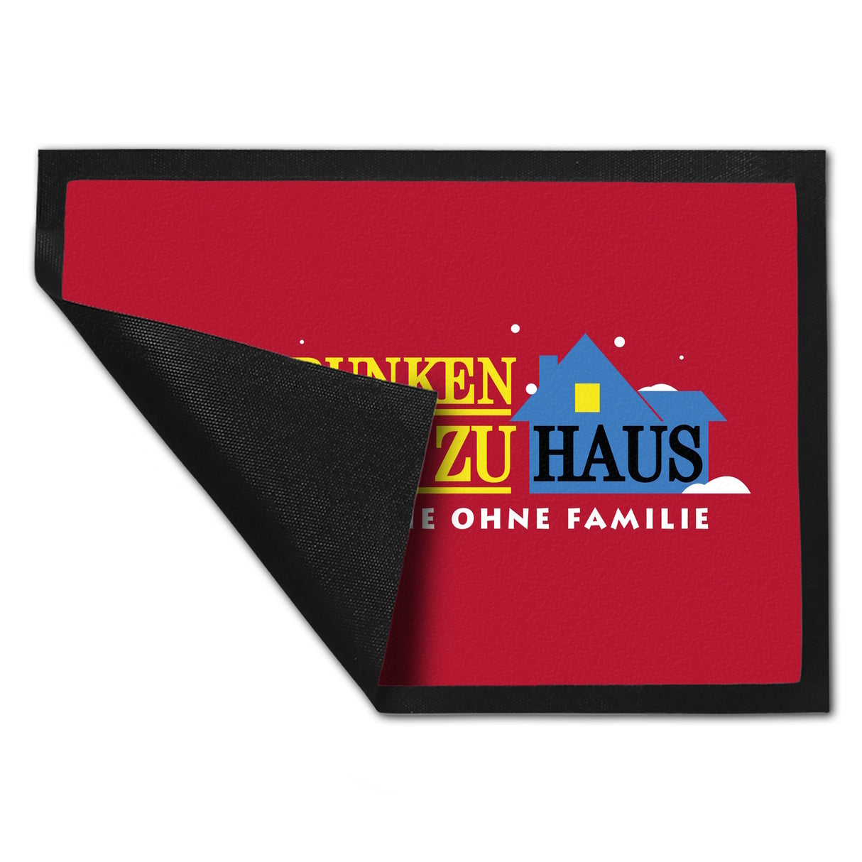 Betrunken allein Zuhause - Komödie Fußmatte in 35x50 cm