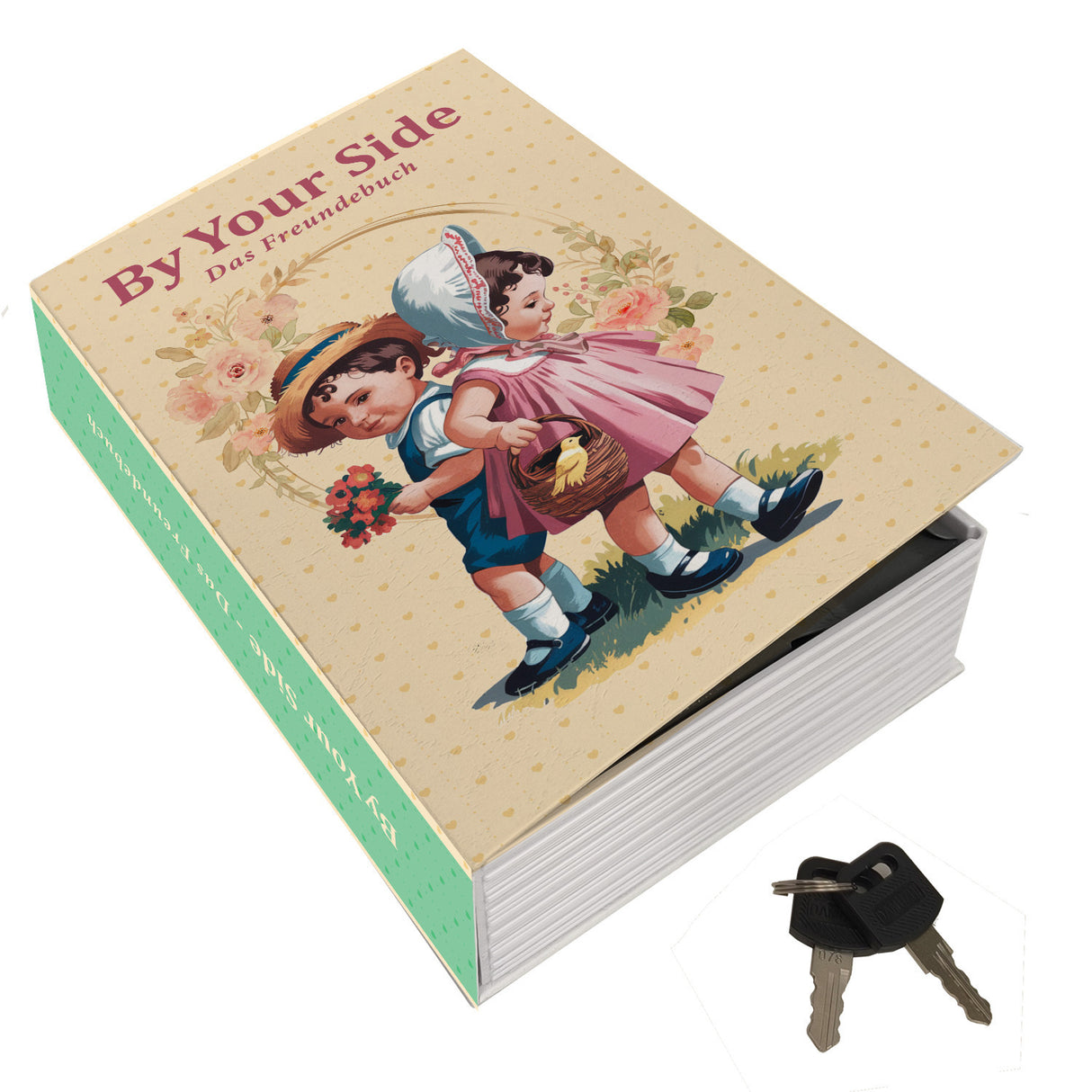 Freundebuch Booksafe By Your Side - Das Freundebuch mit Spruch als lustiges Geschenk für Schüler und Studenten