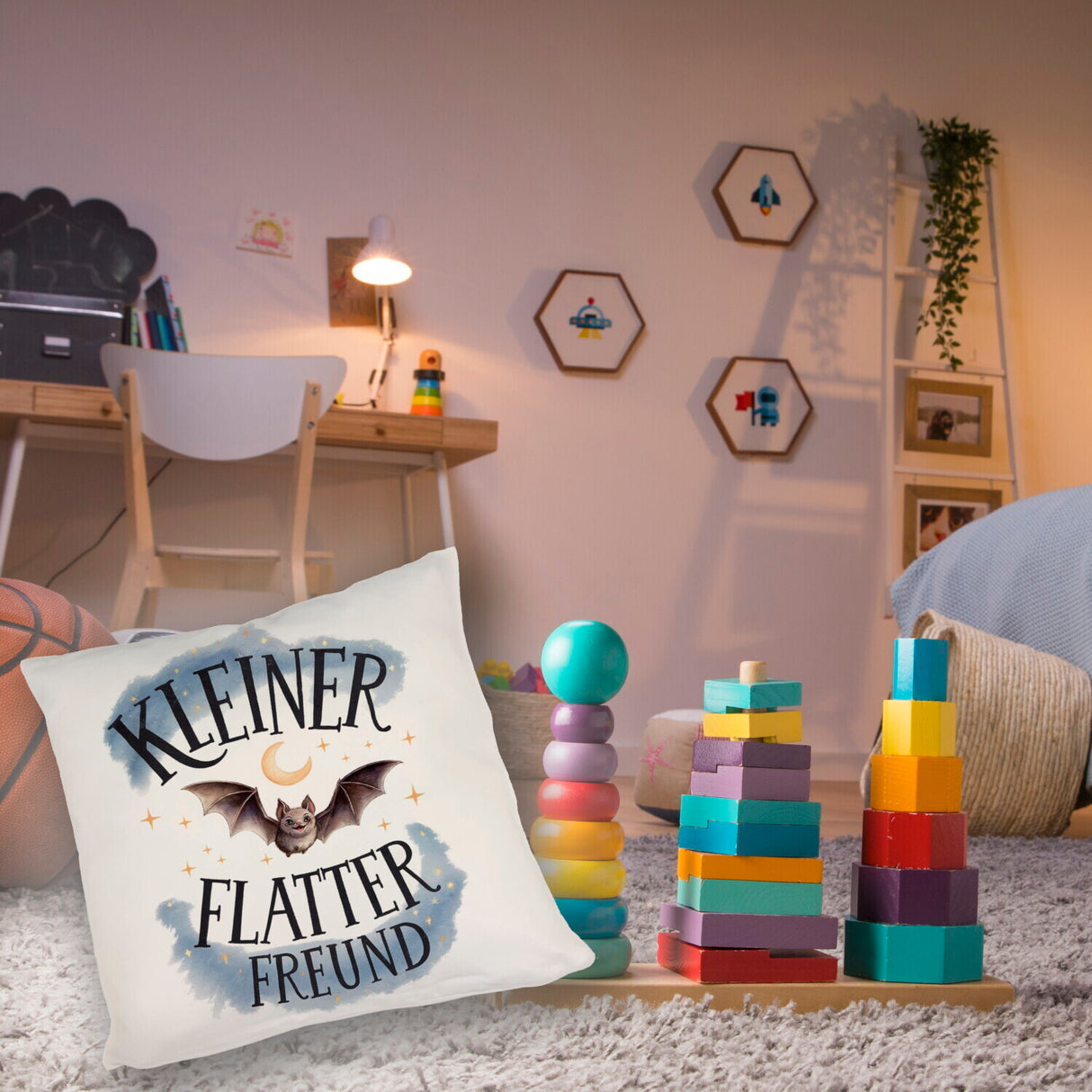 Kleiner Flatterfreund Fledermaus Kissen