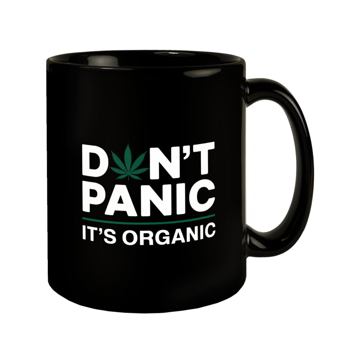 Cannabis Meme Spruch Tasse DON'T PANIC