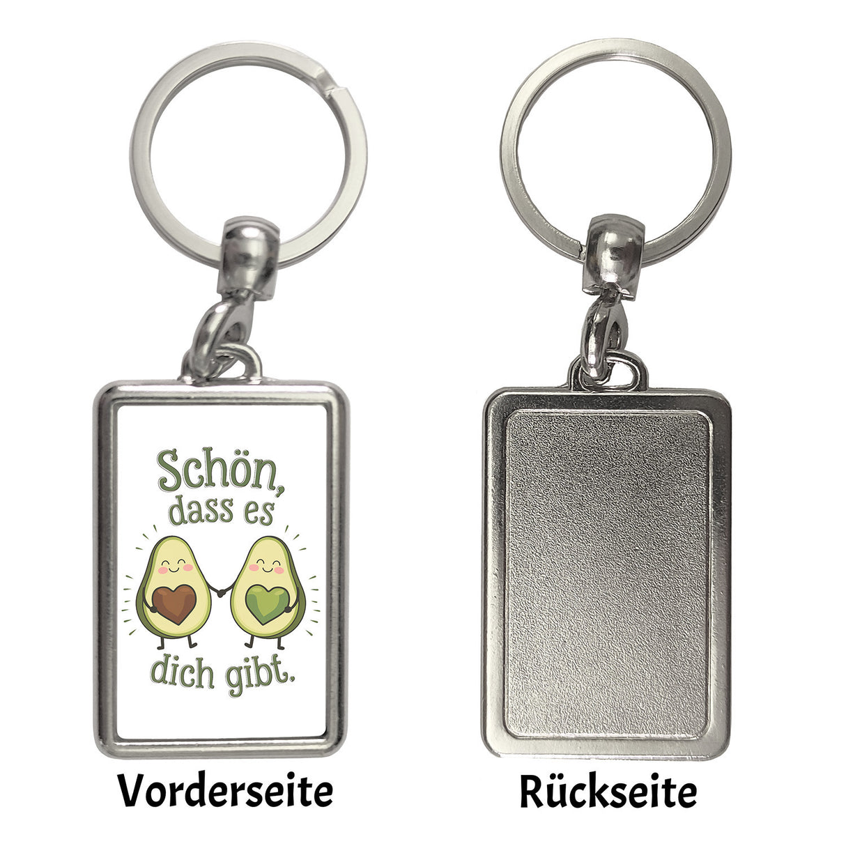 Avocado Herzkerne Schlüsselanhänger Schön dass es Dich gibt
