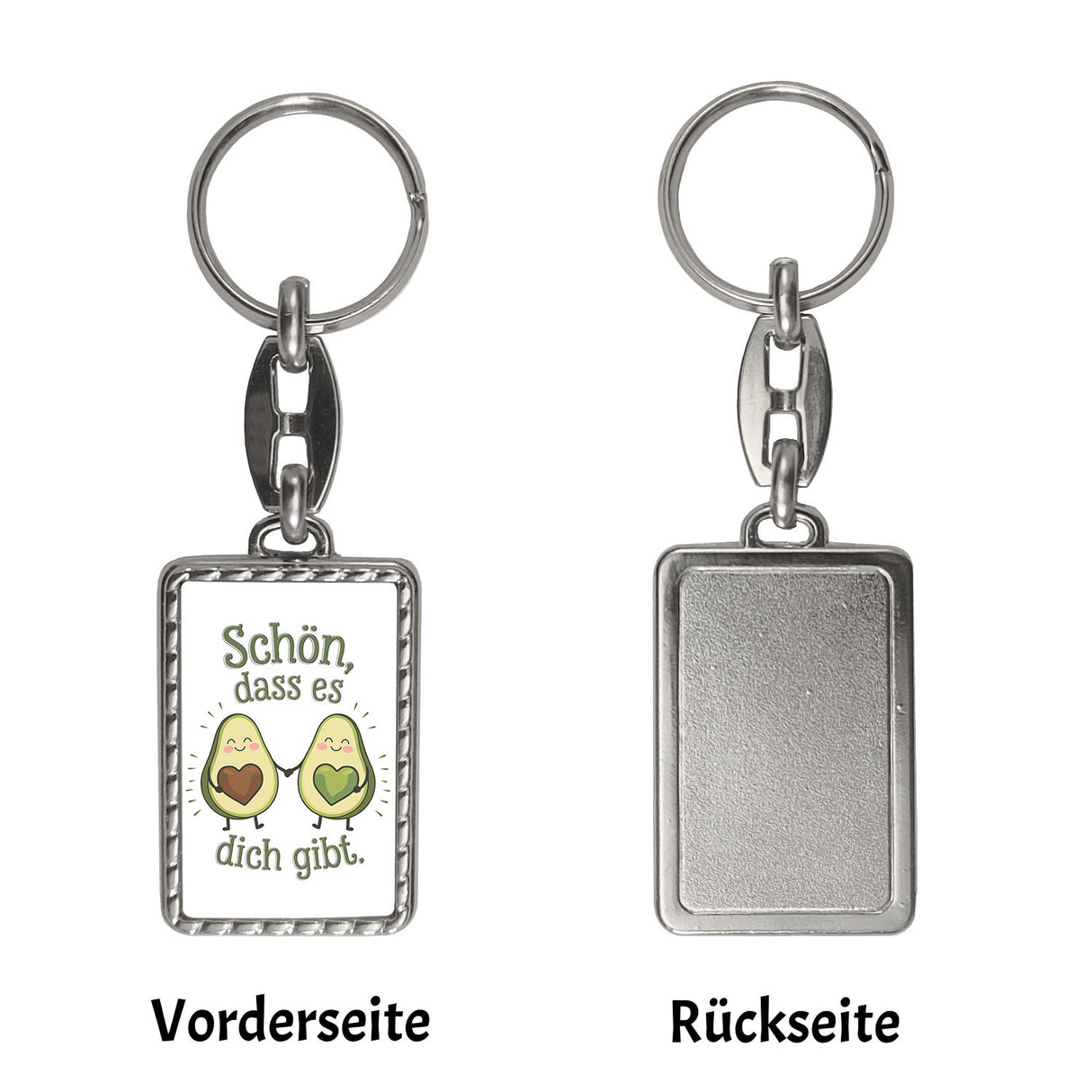 Avocado Herzkerne Schlüsselanhänger Schön dass es Dich gibt