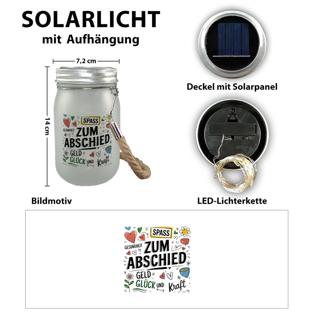 Wünsche Zum Abschied Solarlicht für Kollegen und Freunde
