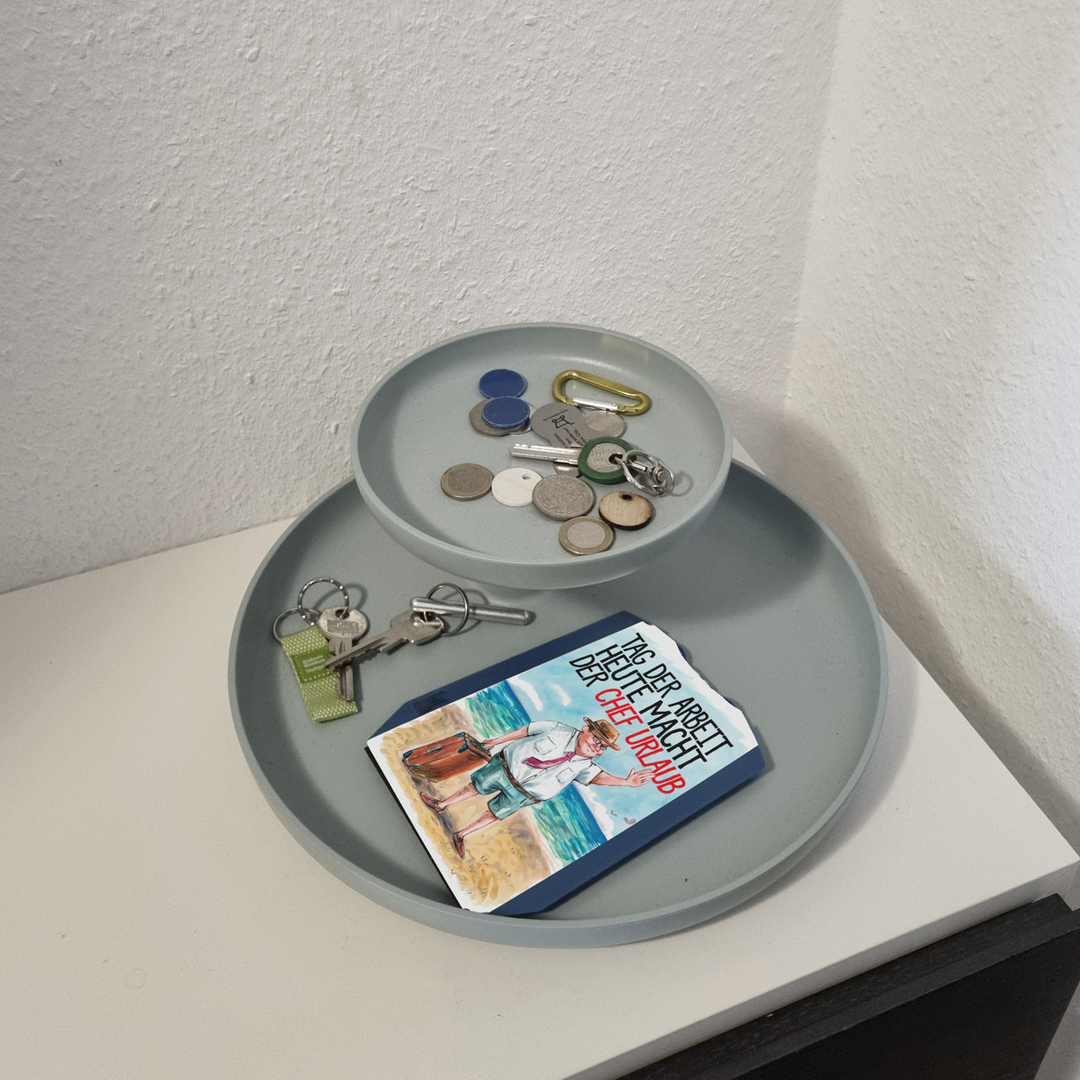 Chef im Urlaub Parkscheibe Tag der Arbeit