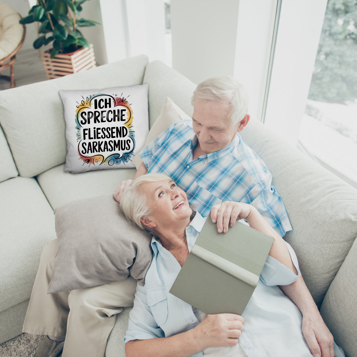 Ich spreche fließend Sarkasmus Kissen