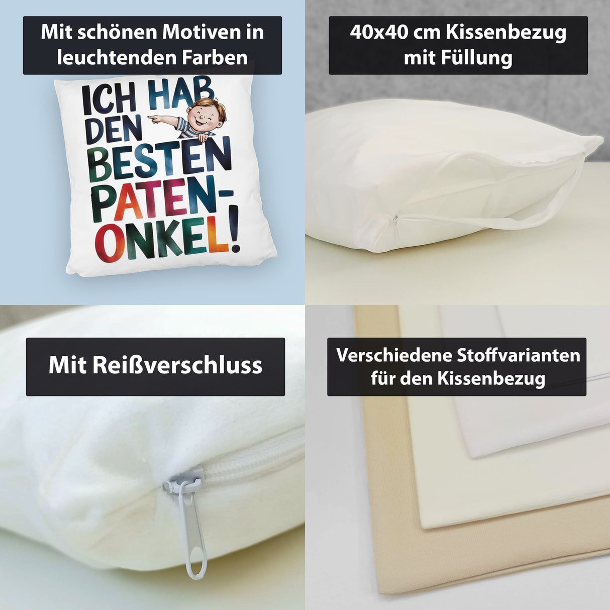 Bester Patenonkel Kissen