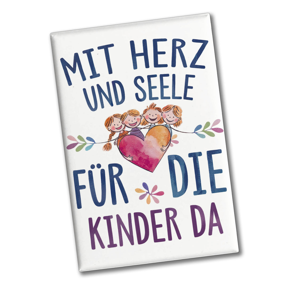 Mit Herz für Kinder da Souvenir Souvenir Magnet Herz Umarmt Kinder