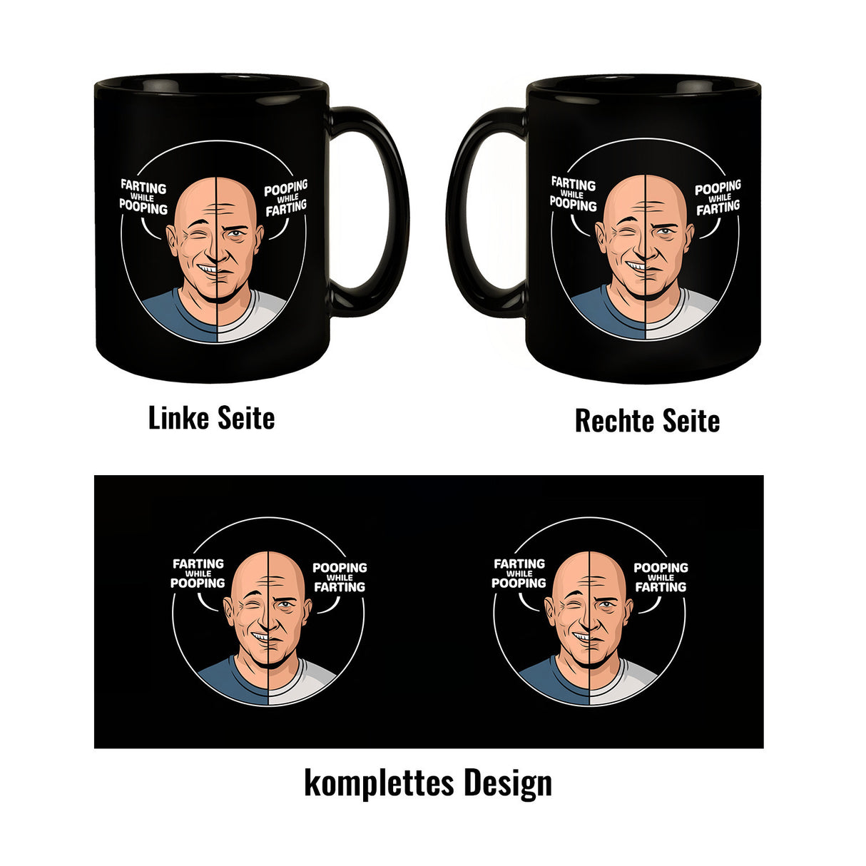 Männer Humor Tasse für Toilettengänger