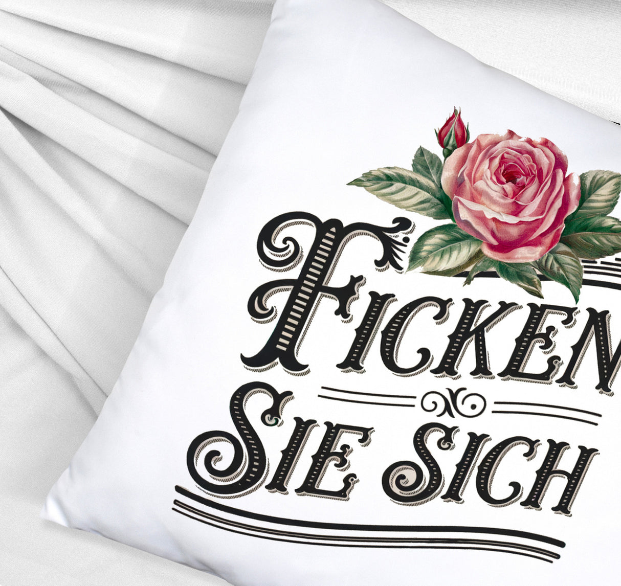 Ficken Sie Sich Kissen Rose Vintage