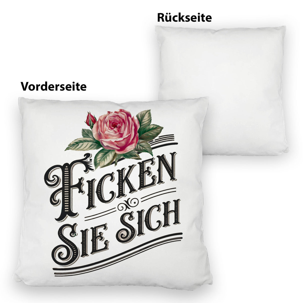 Ficken Sie Sich Kissen Rose Vintage
