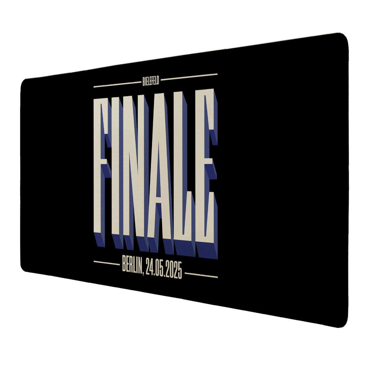 FINALE 2025 Bielefeld Schreibtischunterlage 69x31cm XXL Mauspad für das Pokalfinale in Berlin