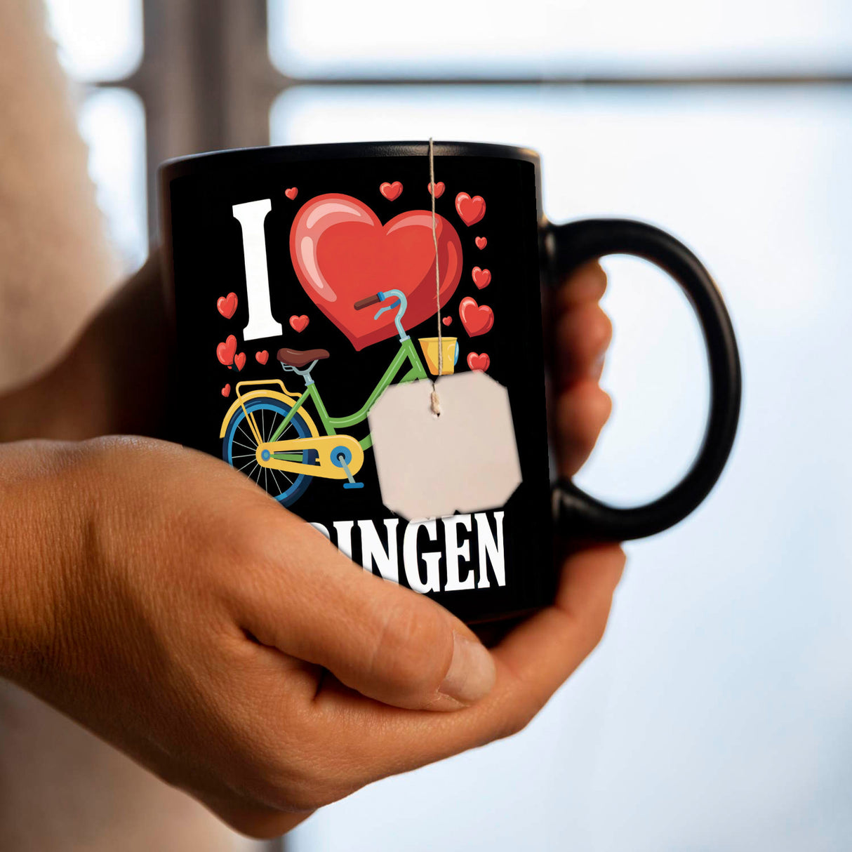 I love Tübingen Fahrrad Tasse