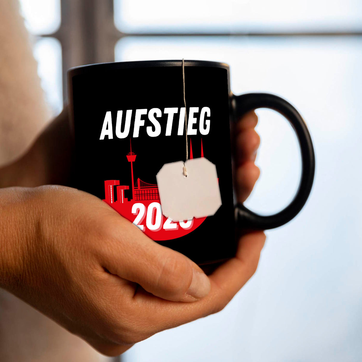 Köln Aufstieg 2025 Skyline Tasse für Fußballfans