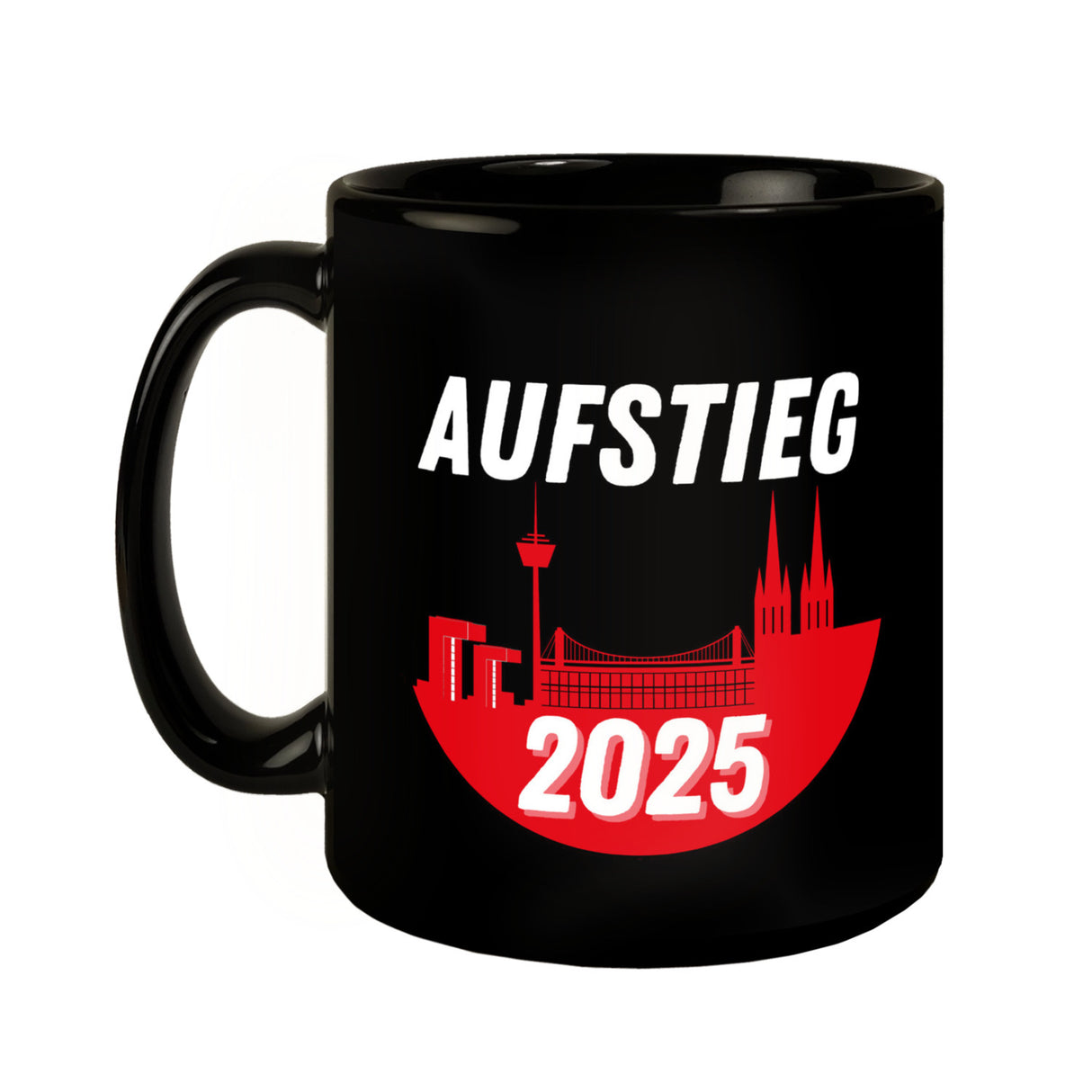 Köln Aufstieg 2025 Skyline Tasse für Fußballfans