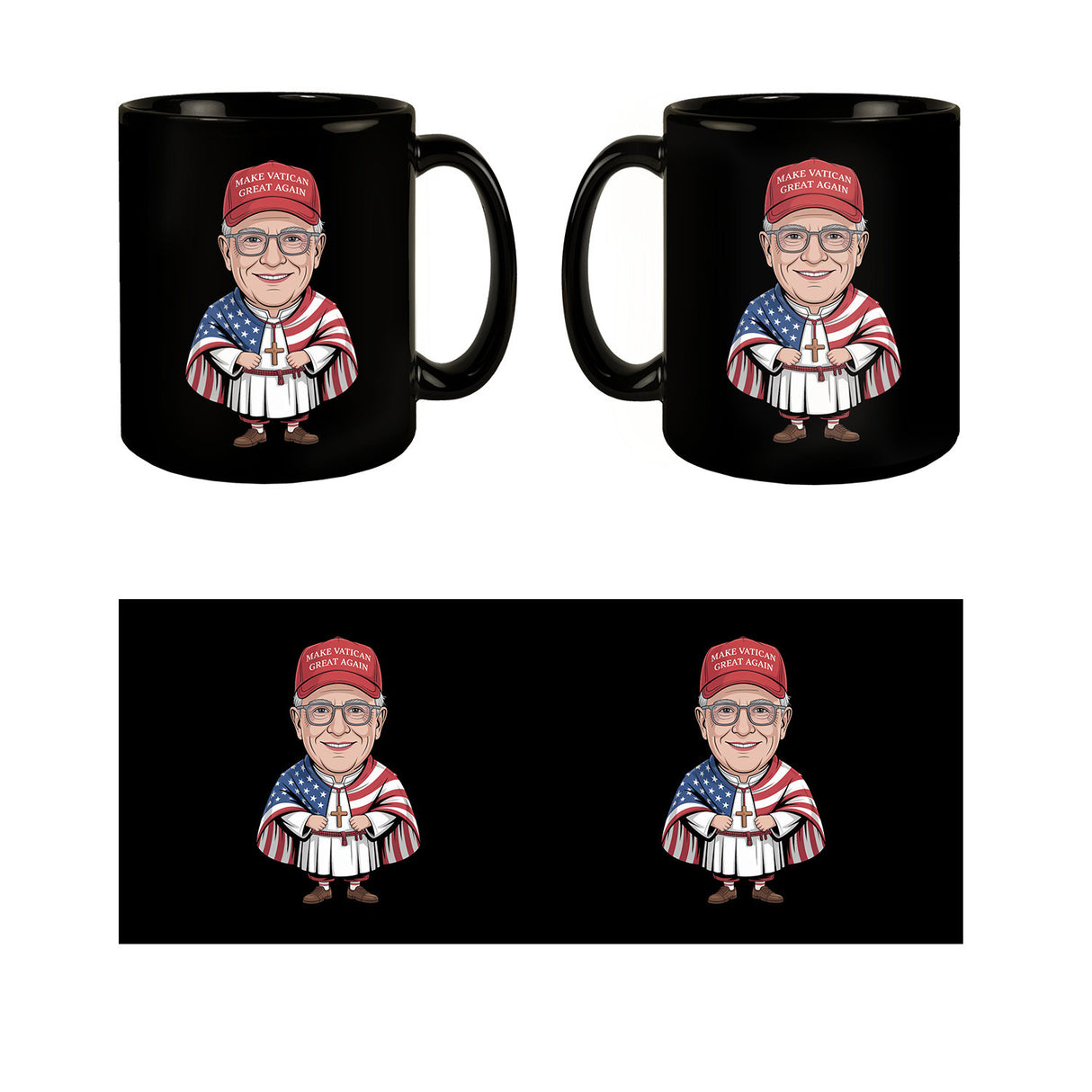 Amerikanischer Papst Satire Tasse - Make Vatican Great Again MVGA