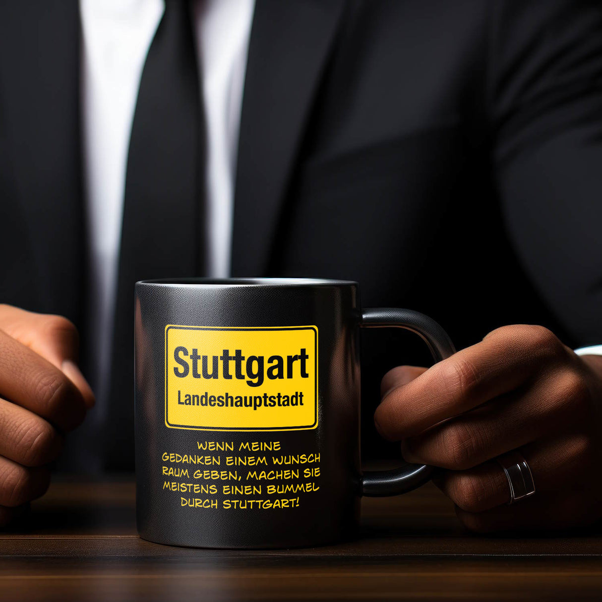Gedanken bummeln oft durch Stuttgart Tasse