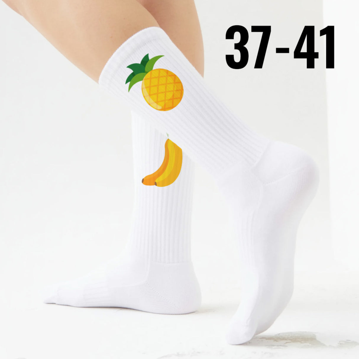 epicsocks Sunshine Fruits gelbe Früchte Socken in 37-41 im Paar