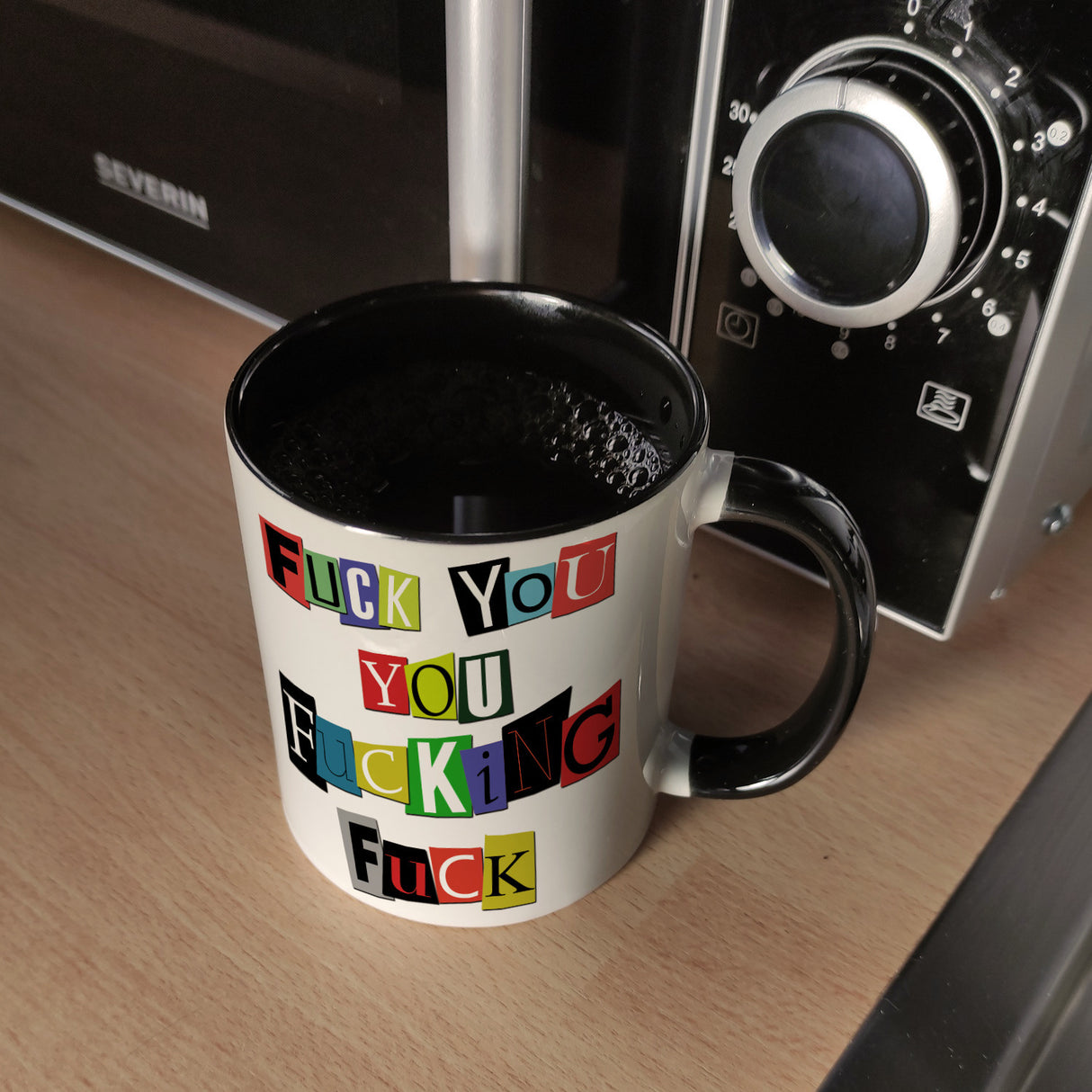 Fuck you you fucking fuck Kaffeebecher