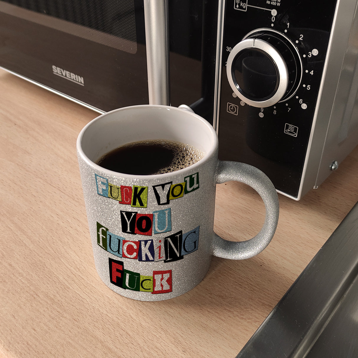 Fuck you you fucking fuck Kaffeebecher