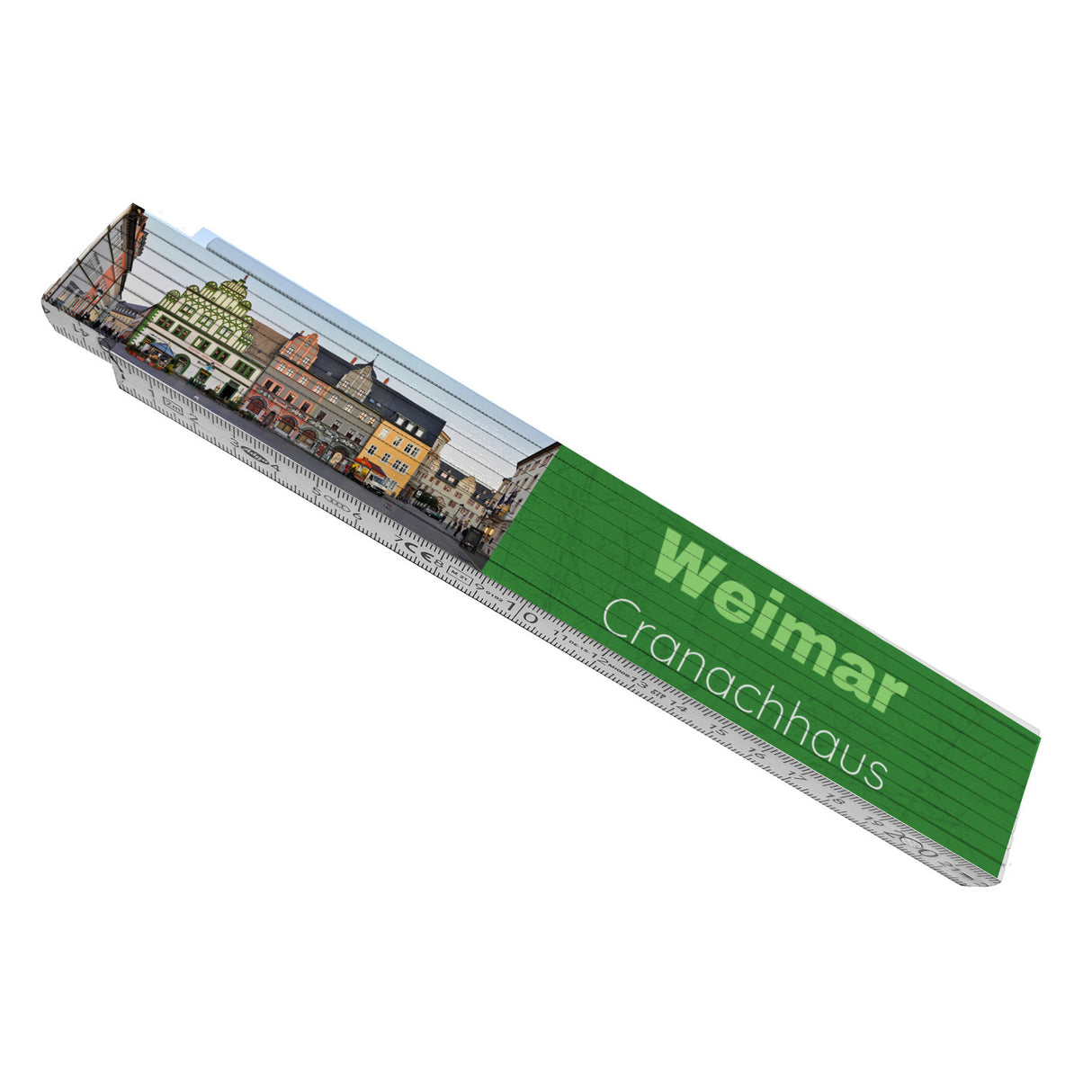 streetline Weimar Cranachhaus Meterstab aus Holz