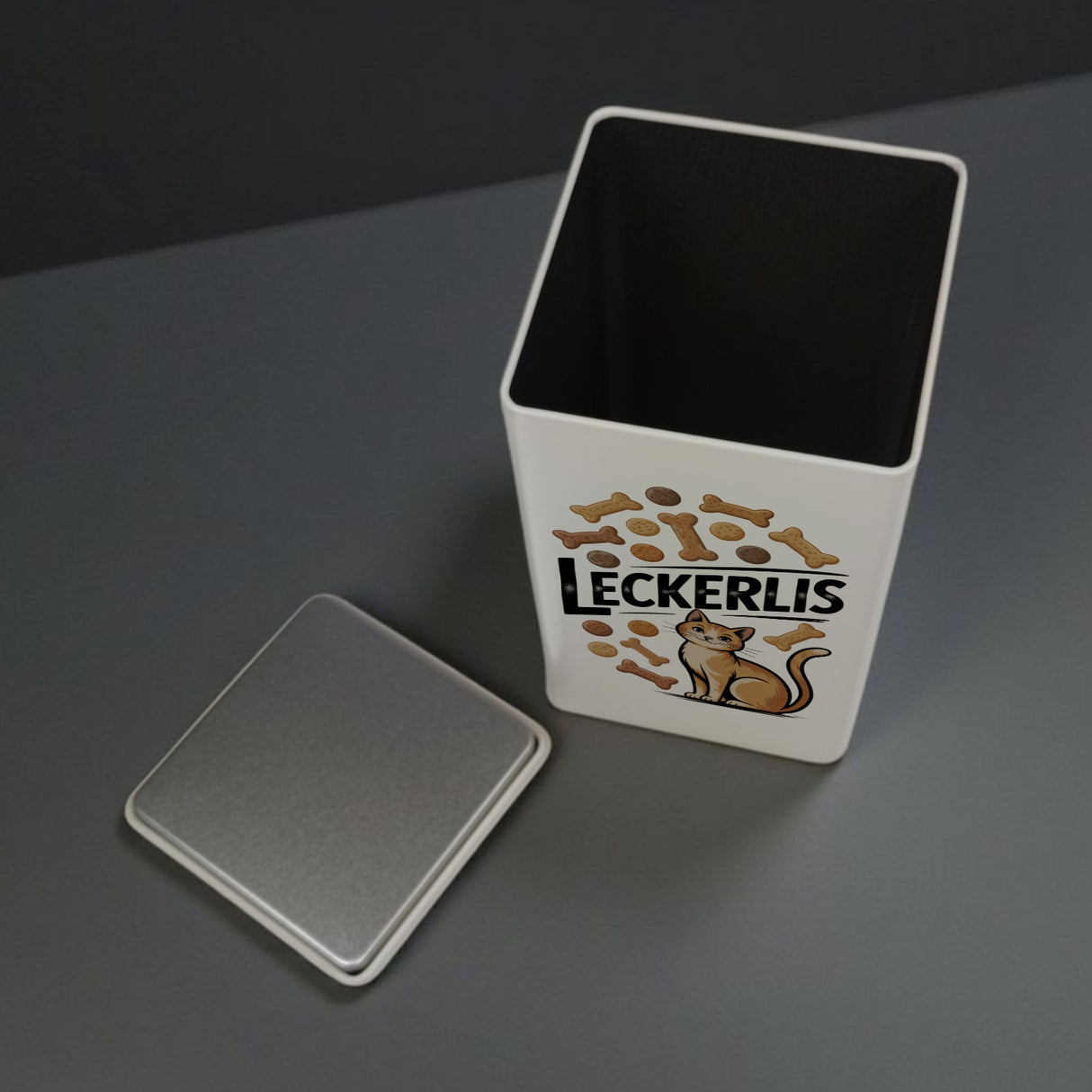Leckerlis VorratsDose 900ml für Katzensnacks