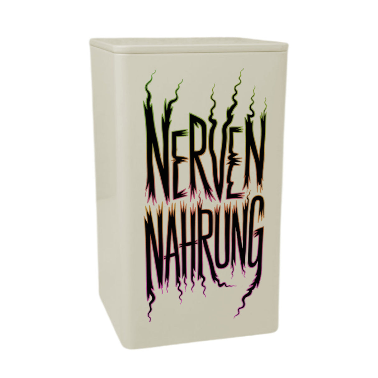 Nervennahrung Neon Design VorratsDose 900ml für Büro-Snacks